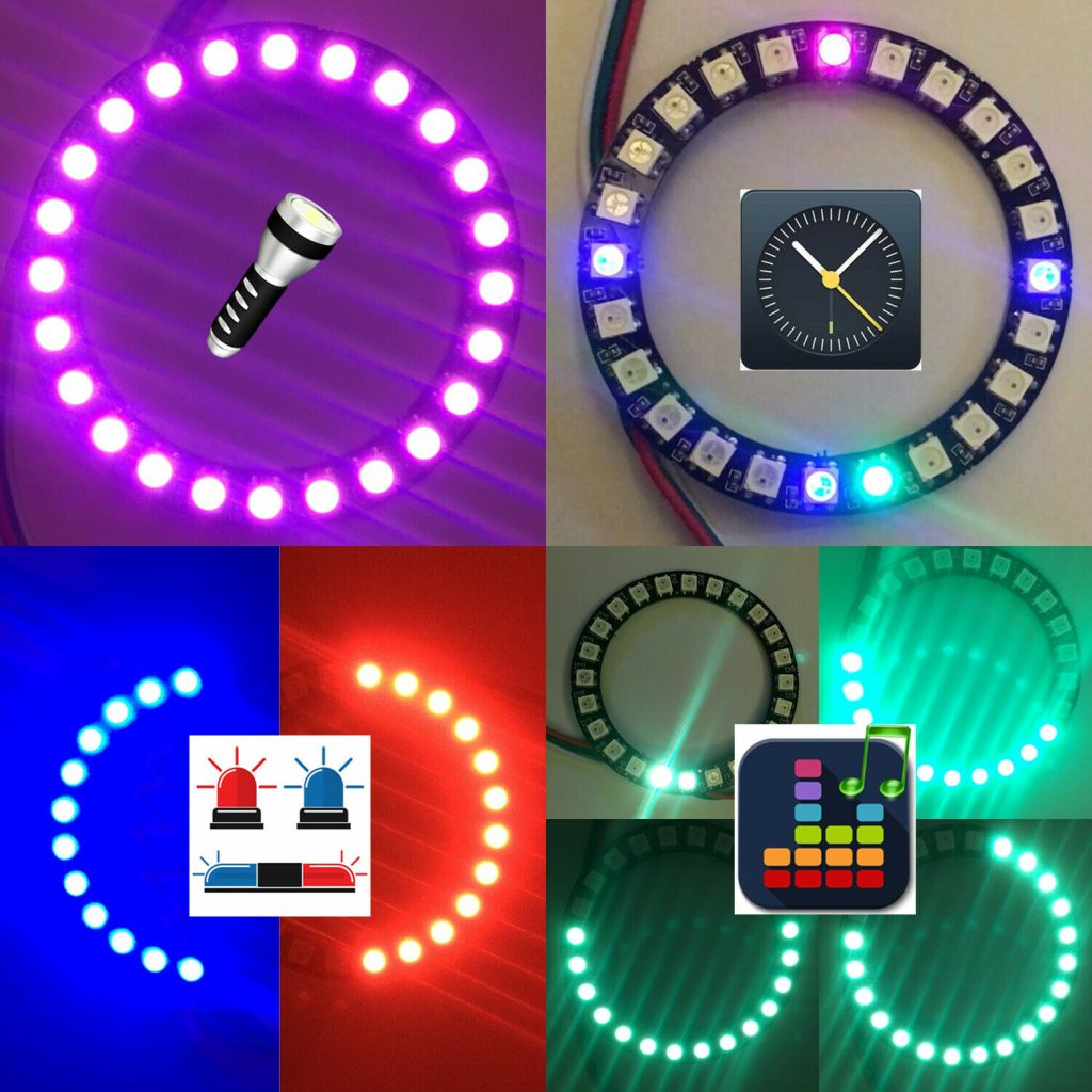 Arduino IDE starter kit med blant annet LED-ring, IR og andre sensorer ...