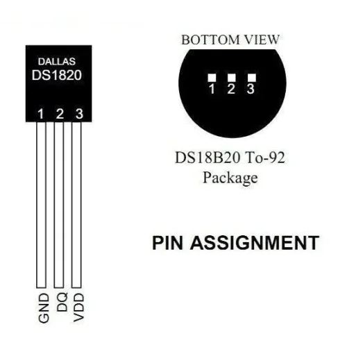 DS18B20+ Digital Temperatur Sensor fra Dallas – Høy Presisjon for Temperaturmåling
