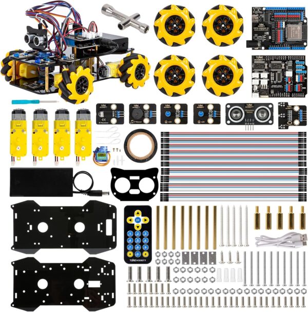 ACEBOTT ESP32 Smart Robotics Bil Startsett – Mecanum-hjul & Sensorstyring – Kompatibel med Arduino IDE - Bilde 6