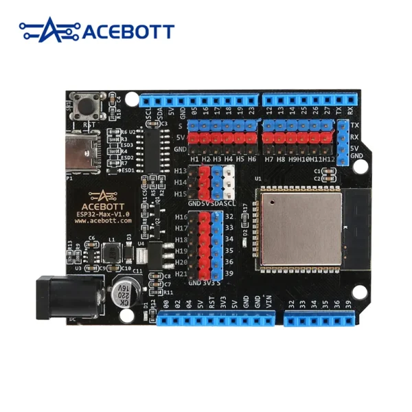 ACEBOTT QA007 ESP32 Max V1.0 – Kraftig WiFi- og Bluetooth-utviklingskort med 1M Type-C-kabel - Bilde 2