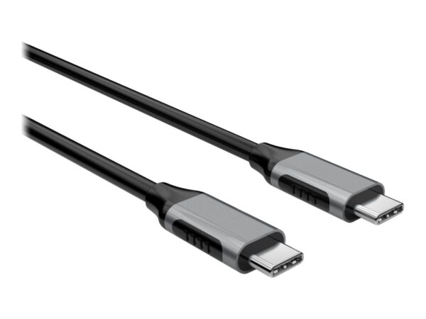 Elivi USB C til C kabel 1 meter - Svart/Space Grey, 10gbps/100W