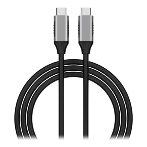 Elivi USB C til C kabel 1 meter – Svart/Space Grey, 10gbps/100W