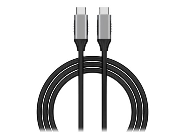 Elivi USB C til C kabel 1 meter - Svart/Space Grey, 10gbps/100W - Bilde 2