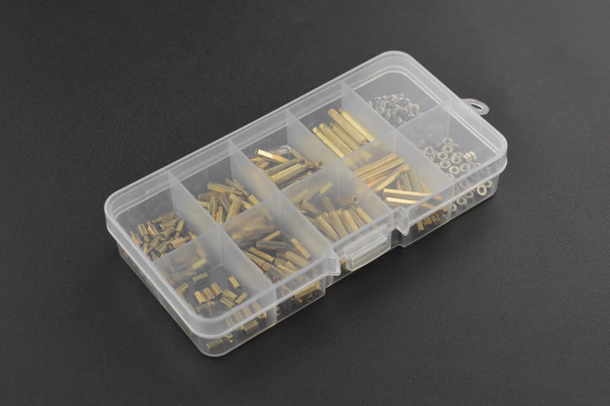 Metall skrue-, mutter- og monteringssett – M2 (320 deler)