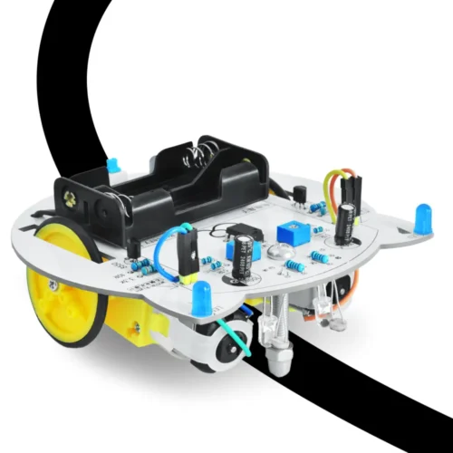 DIY Mini Cat Line Follower Tracking Robot byggesett