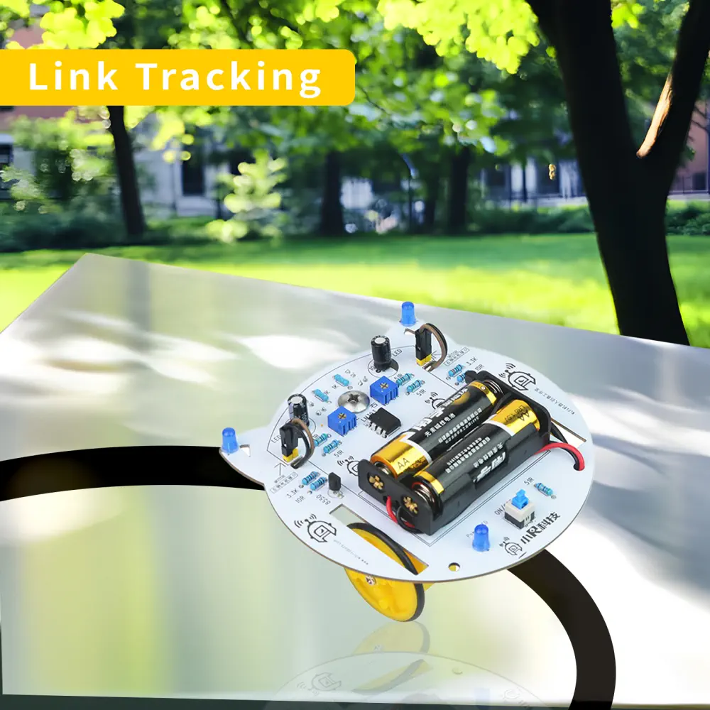 DIY Mini Cat Line Follower Tracking Robot byggesett - Bilde 7