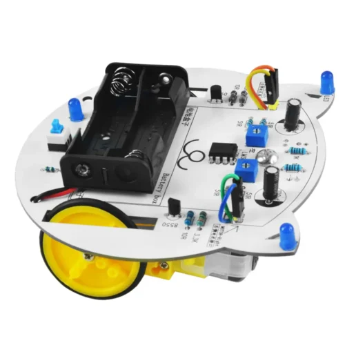 DIY Mini Cat Line Follower Tracking Robot byggesett